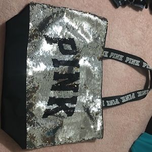 Victoria Secret Pink Bling Tote Bag